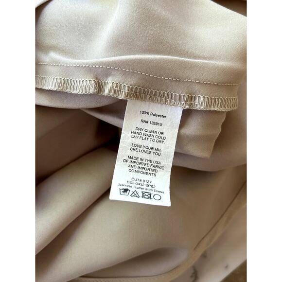 Show Me Your Mumu Jasmine Midi Dress in Show Me the Ring Luxe Satin XXS - Picture 5 of 6